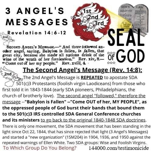 Second Angel's Message Revelation 14:8