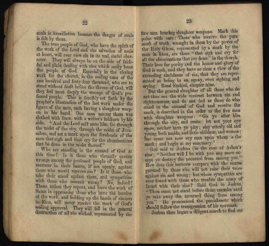 'Testimonies for the Church' No. 23, Page 8-9, by Ellen G. White