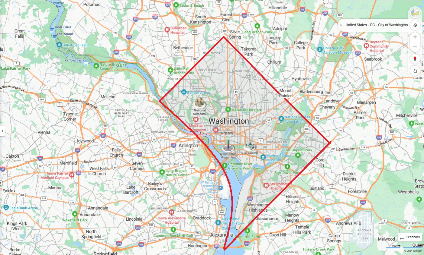 District of Columbia Ten Square Miles and the Image of the Papacy Formed In It in 1904