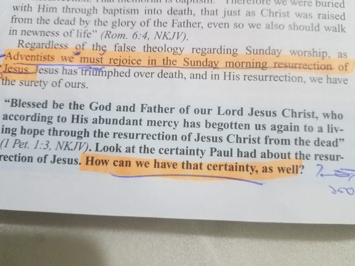 false theology regarding sunday worship as adventists we must rejoice in the SUNday morning resurrection