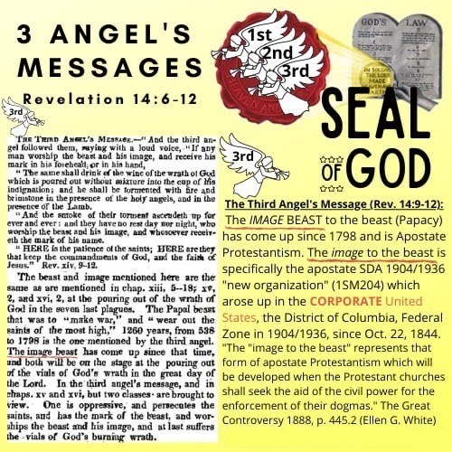 Third Angel's Message Sealing 7th day Sabbath Of God