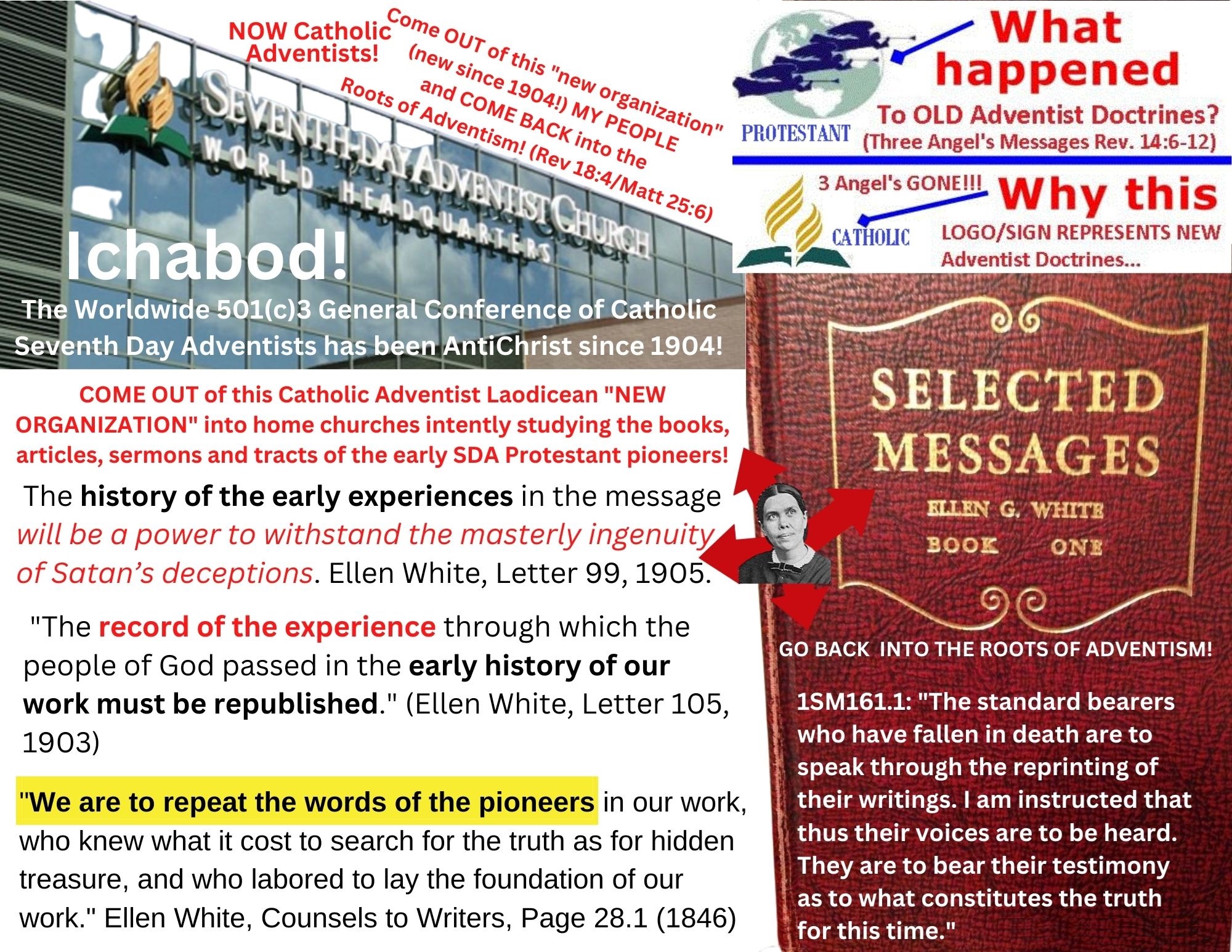 Repeat their words the words of the early SDA Protestant pioneers